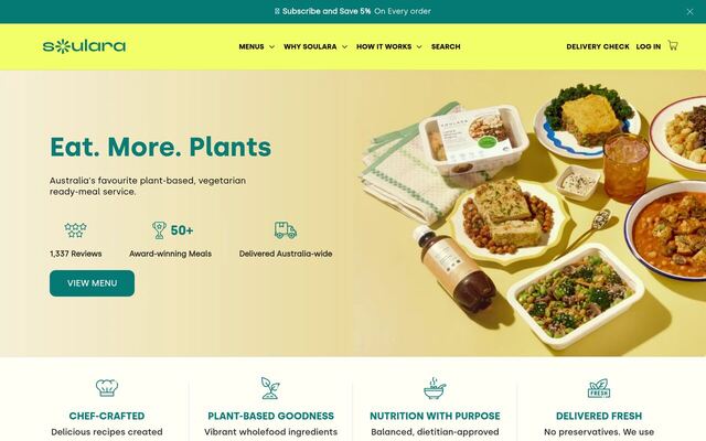 Soulara homepage