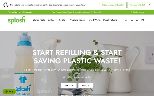 Splosh homepage