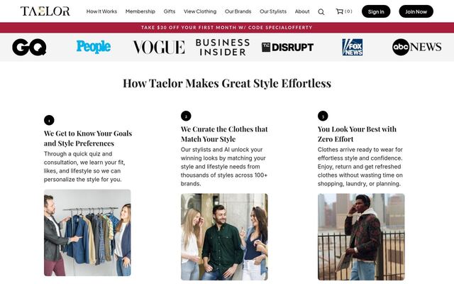 Taelor homepage