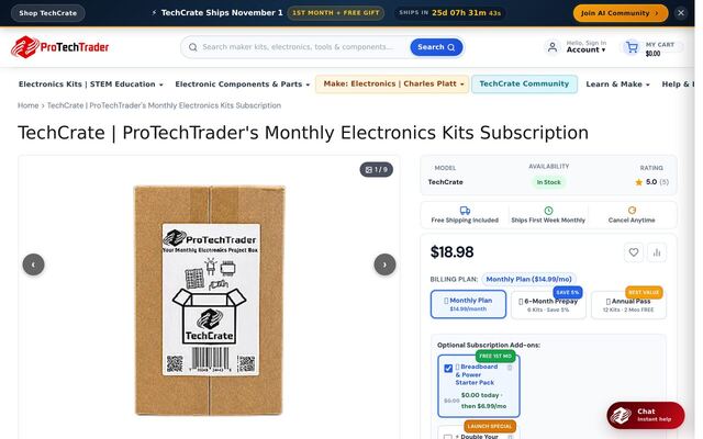 TechCrate (ProTechTrader) homepage