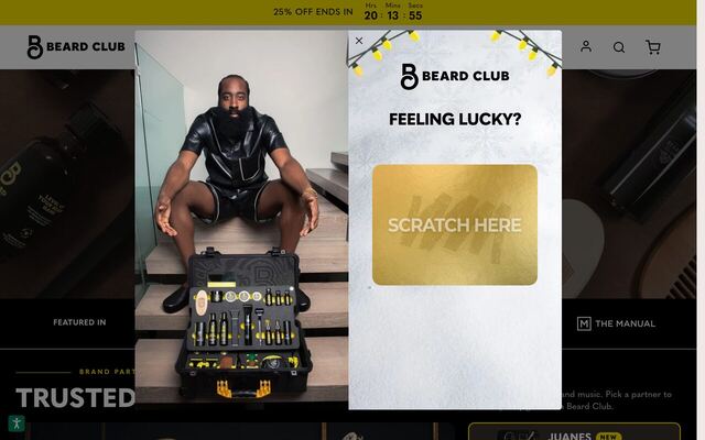 The Beard Club homepage