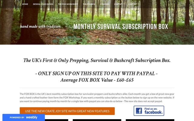 The FOX Box homepage