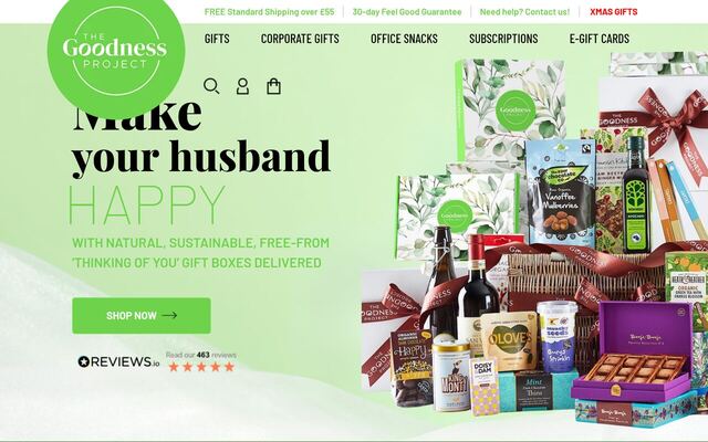 The Goodness Project homepage