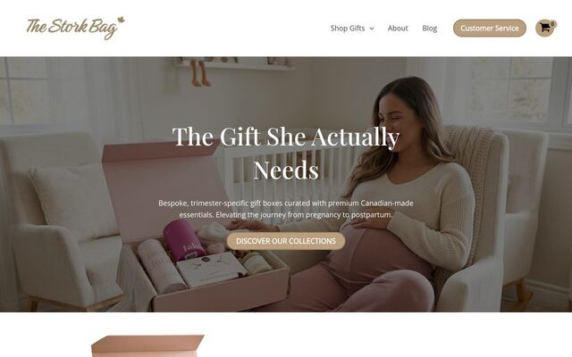 The Stork Bag homepage