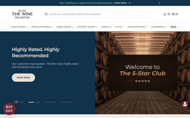 The Wine Society (Australia) homepage