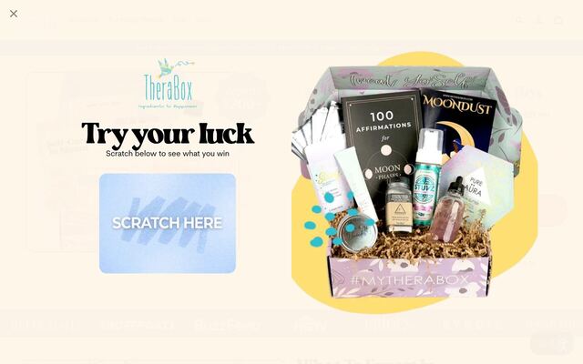 TheraBox homepage