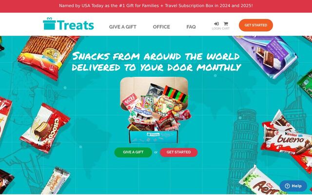 TryTreats (Treats) homepage
