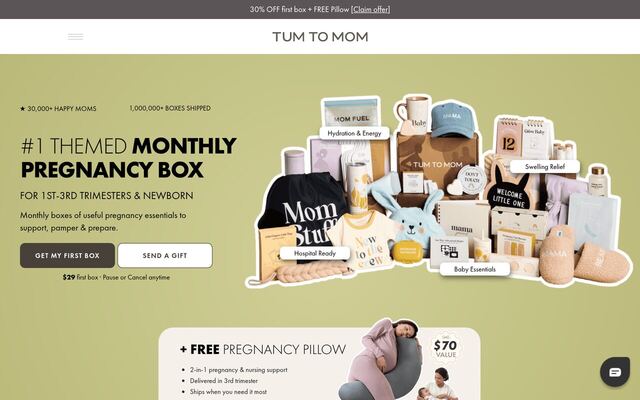Tum To Mom homepage