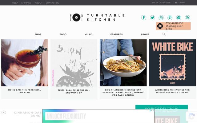Turntable Kitchen Pairings Box homepage