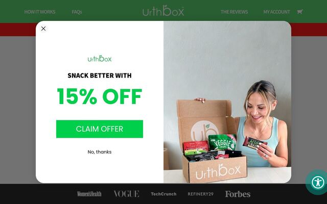 UrthBox (Gluten-Free Box) homepage