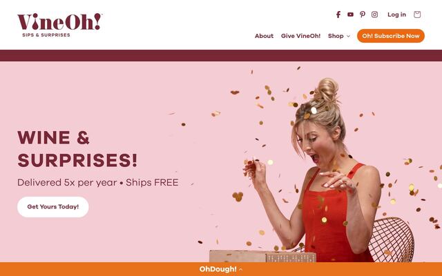 Vine Oh! homepage