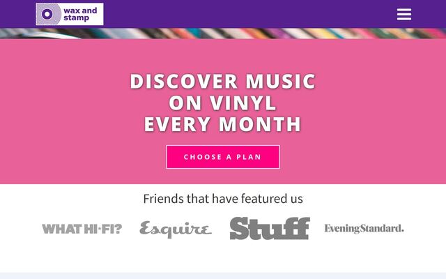 Wax & Stamp homepage