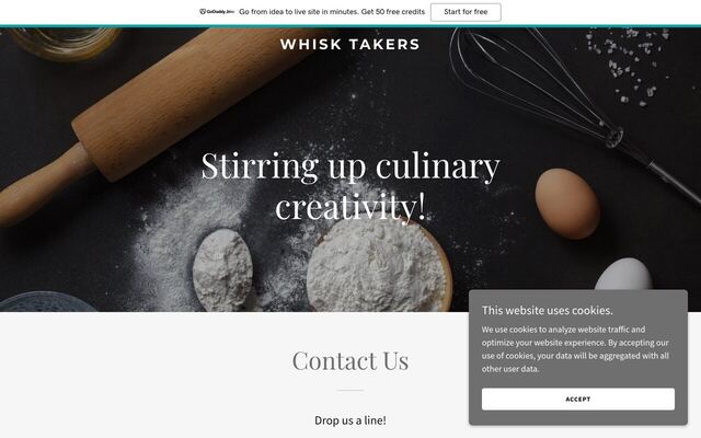 Whisk Takers homepage